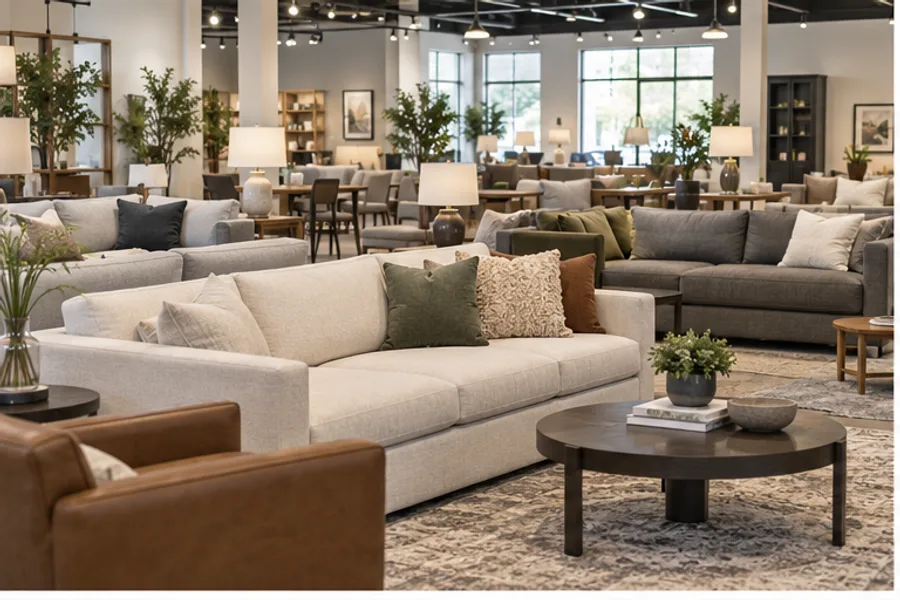 Editorial illustration for North America Furniture Retail Intelligence